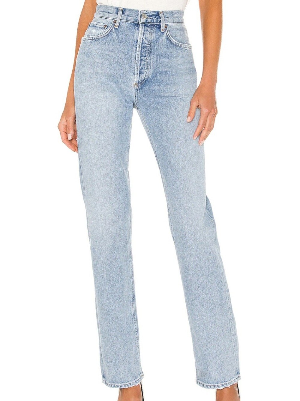Agolde Lana Light Blue Straight Leg Women's Jeans Excellent Condition
